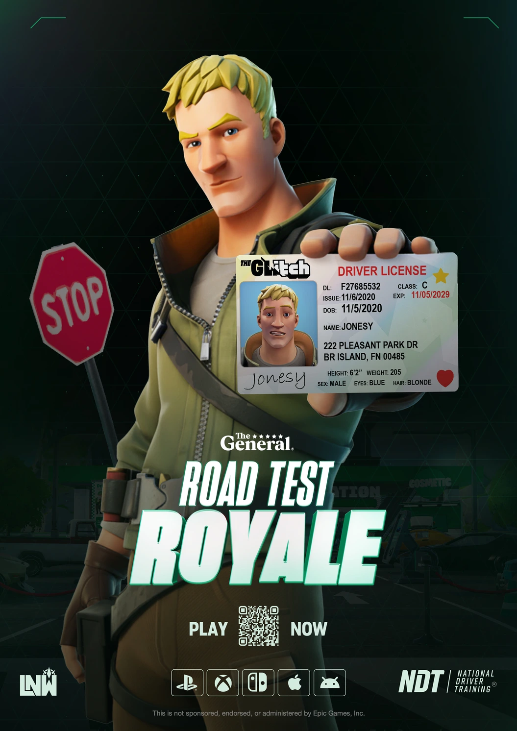 Road Test Royale poster featuring Jonesy