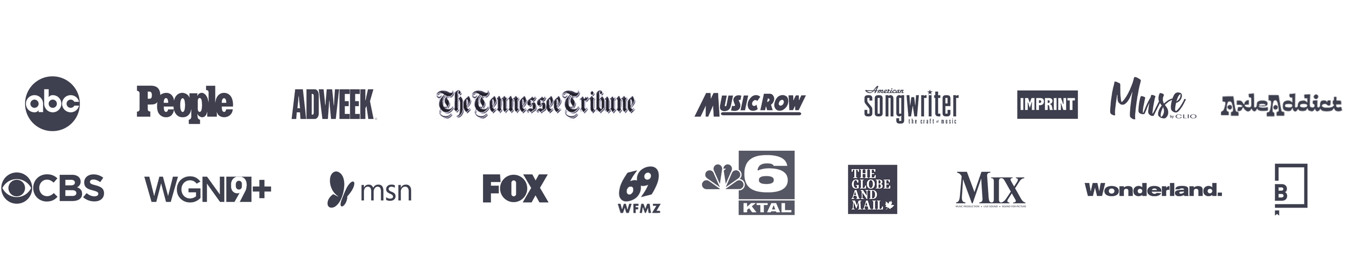 Media outlets featuring The General Sound Studio campaign